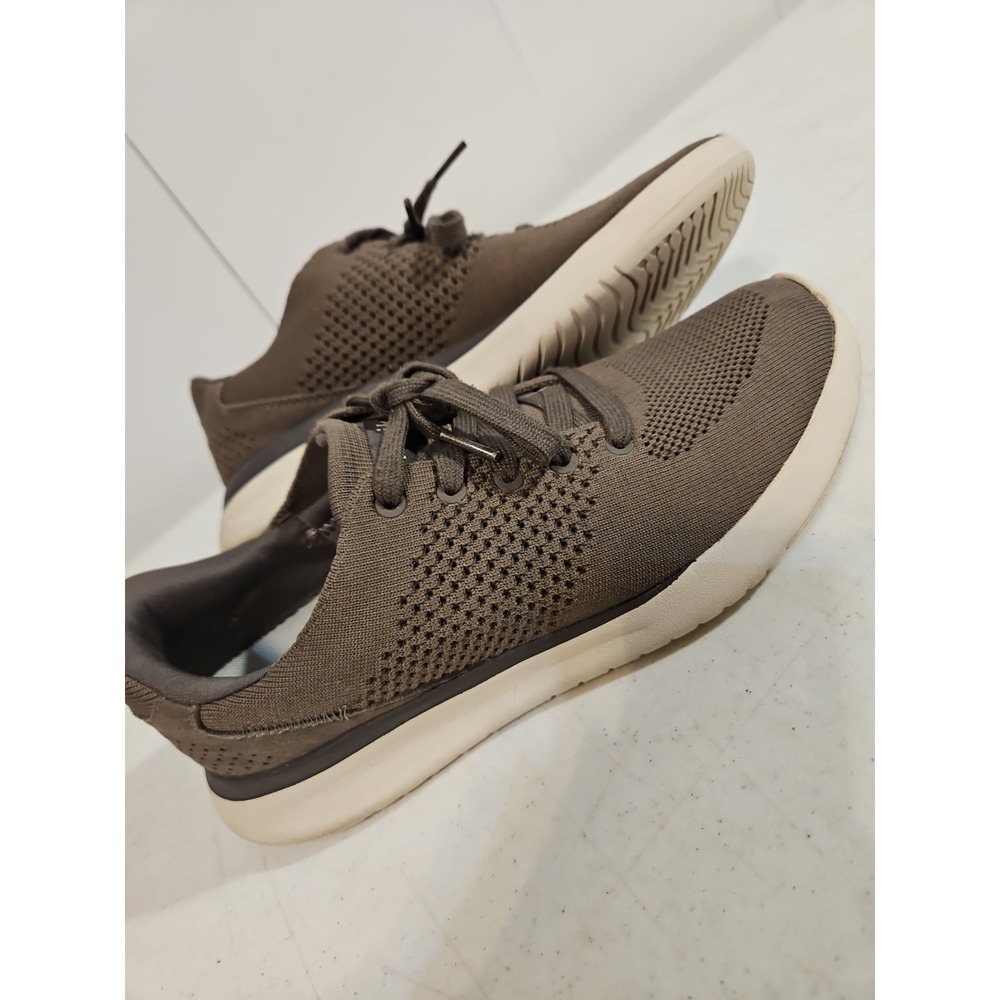 Kizik Lima Sneakers Womens 7.5 Mens 6 Brown Knit Comfort Hands Free Shoes (S233